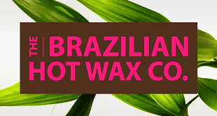 Bold pink text on brown background