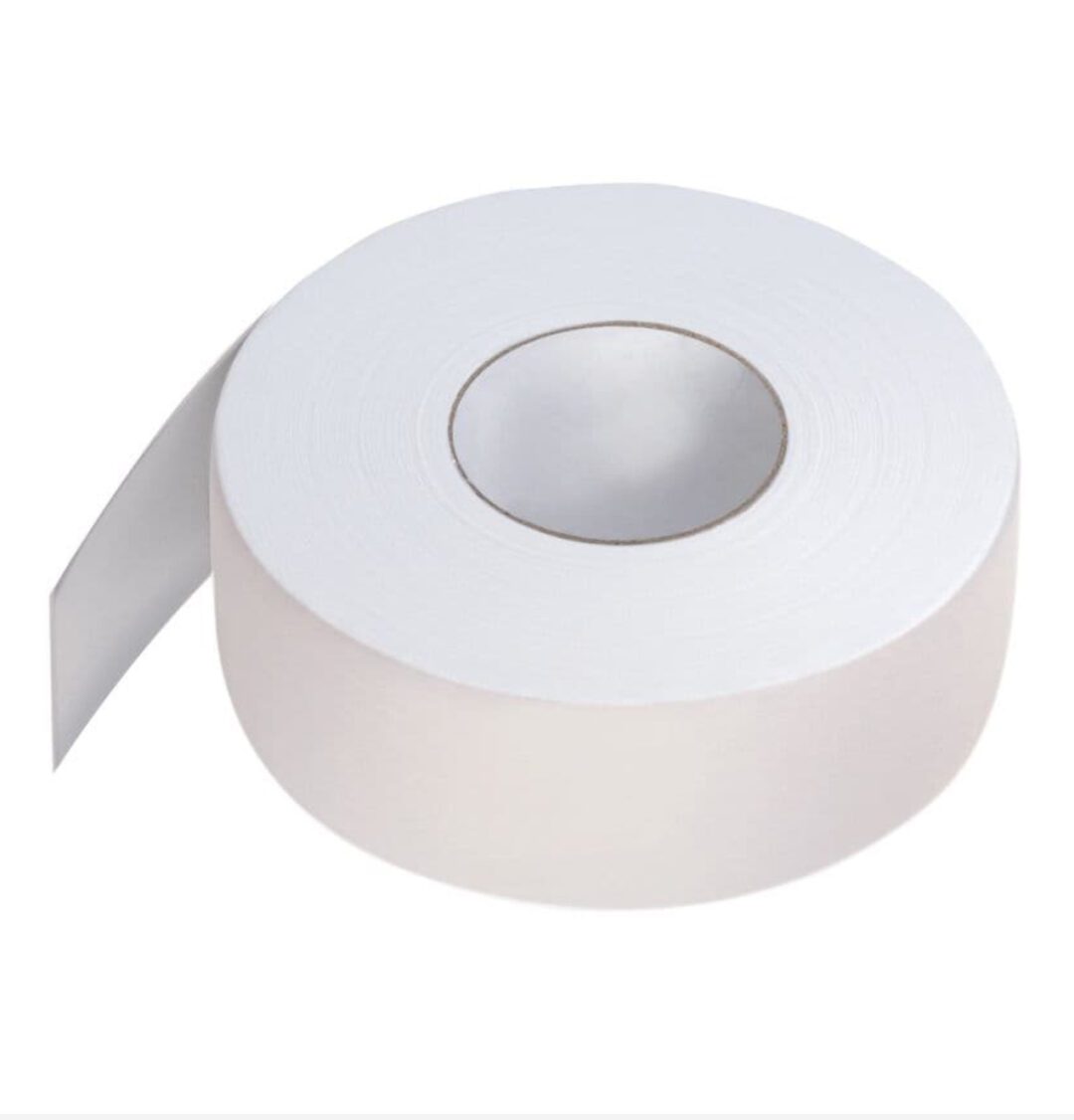 A roll of white adhesive tape.